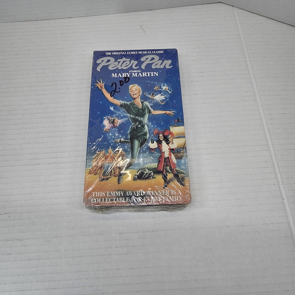 VTG Peter Pan‎ Mary Martin VHS Goodtimes Platinum Series Sealed Family Musical